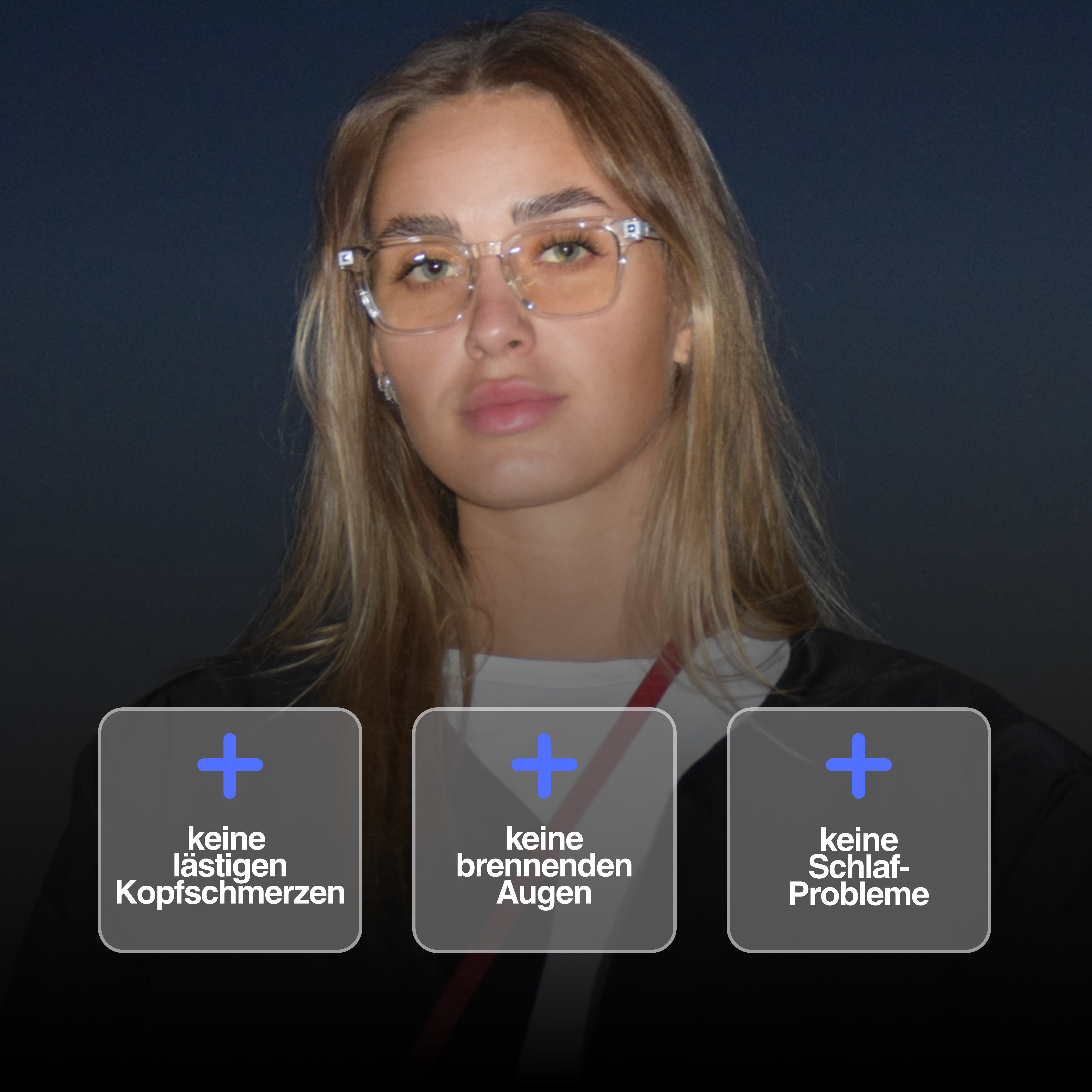 Blaulichtfilterbrille - BLAU