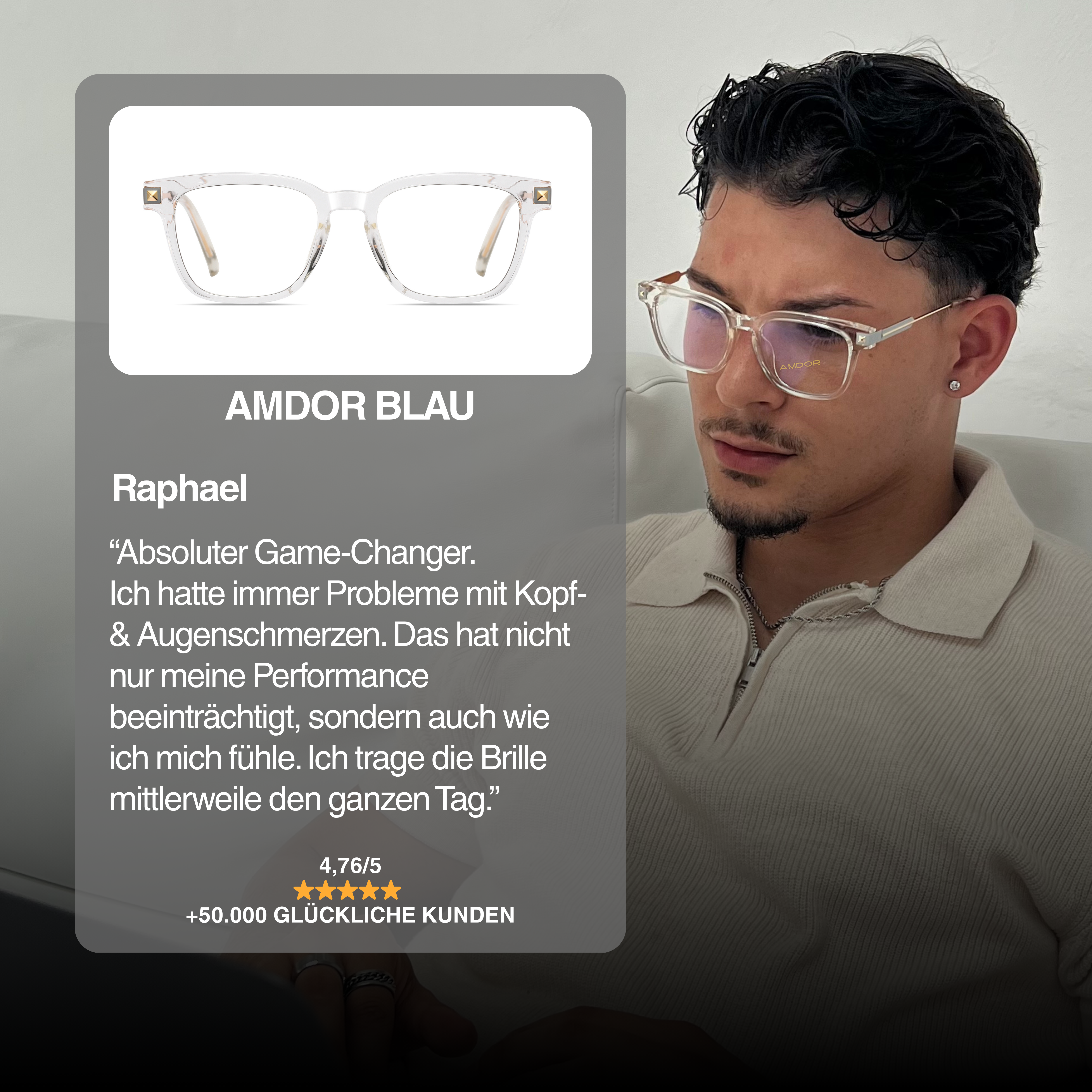 Blaulichtfilterbrille - BLAU